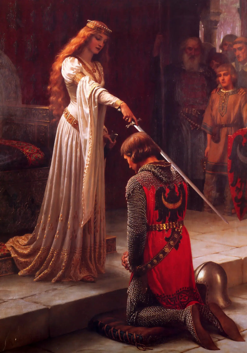 Die Ritterung - Edmund Blair Leighton
