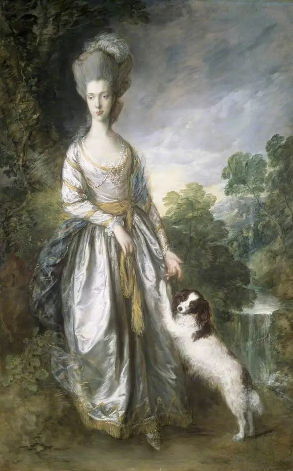Lady Brisco (décédée en 1822) - Thomas Gainsborough image 1 copie peinte à la main à l’huile