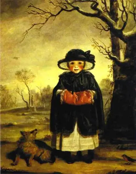 Lady Caroline Scott im Rollens des « Winter » - Joshua Reynolds