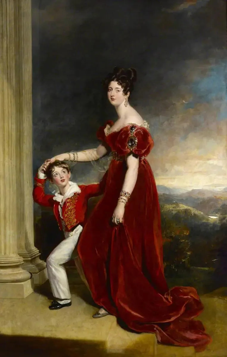 Lady Frances Anne Emily Vane-Tempest, Marquise de Londonderry (1800-1865) und ihr Sohn George Henry Robert Charles William Vane-Tempest, Viscount Seaham, später 5. Marquis de Londonderry (1821-1884) - Thomas Lawrence