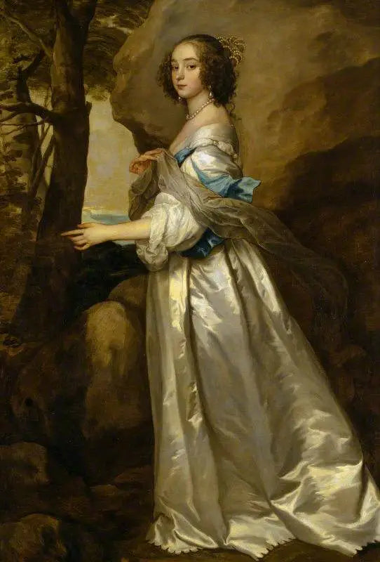 Lady Frances Cranfield, Lady Buckhurst, zukünftige comtesse de Dorset (verstorben 1687) - Antoine van Dyck