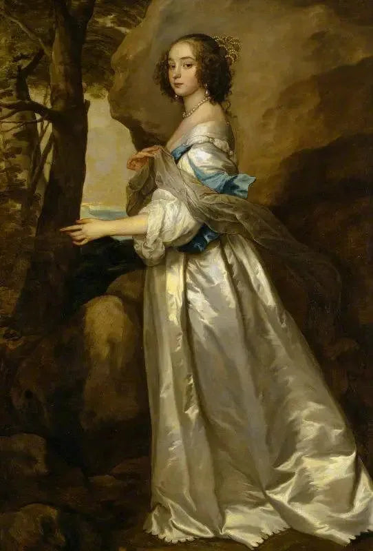 Lady Frances Cranfield, Lady Buckhurst, zukünftige comtesse de Dorset (verstorben 1687) - Antoine van Dyck