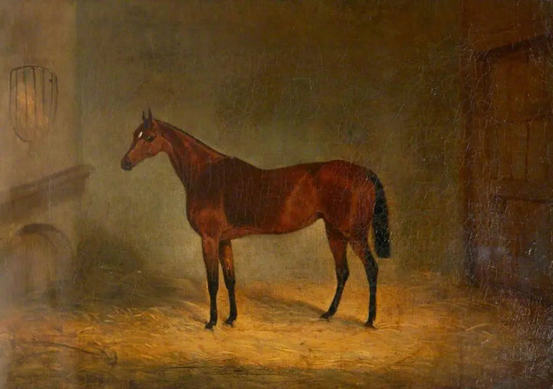 „Lady Liverpool“, un cheval bai dans une écurie - John Frederick Herring, Sr.