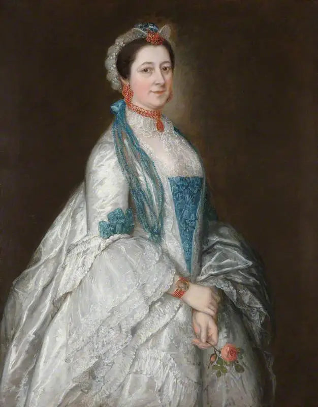 Lady Margaret Downing, épouse de Sir Jacob Downing, 4e baron - Thomas Gainsborough image 1 tableau peint à l’huile sur toile