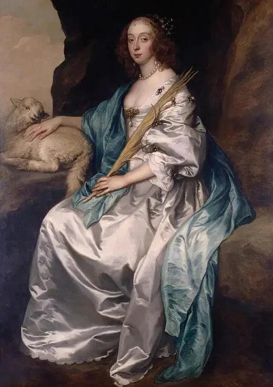 Lady Mary Villiers, duchesse de Richmond et Lennox (1622-1685) - Antoine van Dyck image 1 tableau peint à l’huile sur toile