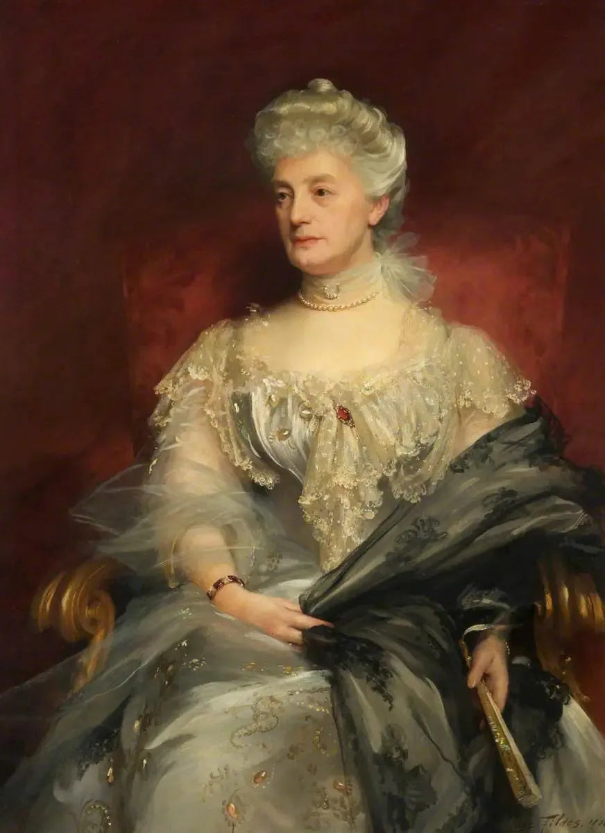 Lady Royds (1846–1925) - Luke Fildes image 1 reproduction de peinture à l’huile