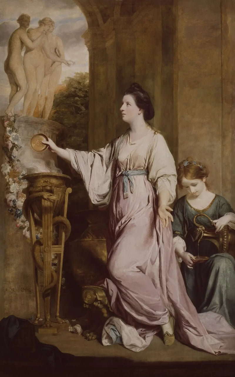 Lady Sarah Bunbury opfert den Göttern - Joshua Reynolds