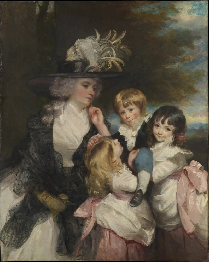 Lady Smith (Charlotte Delaval) und ihre Kinder (George Henry, Louisa und Charlotte) - Joshua Reynolds