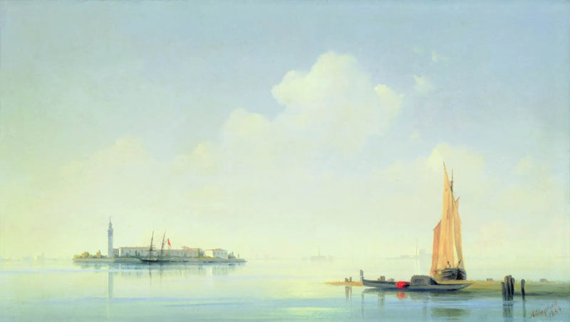 Venezianische Lagune. Blick auf die Insel San Giorgio. - Ivan Aïvazovski