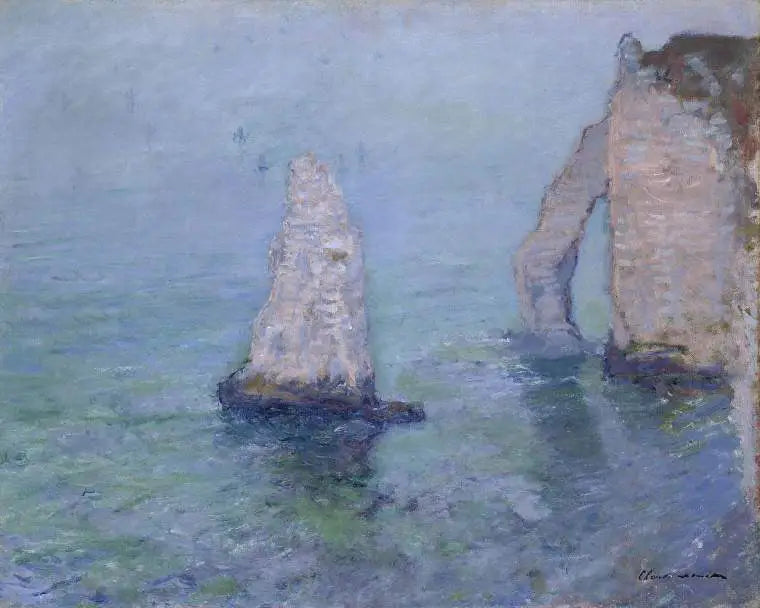 Die Felsnadel und das Tor von Aval, Étretat - Claude Monet