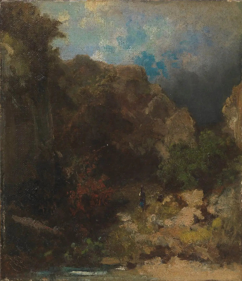 Milchkanne im Gebirgswald - Carl Spitzweg