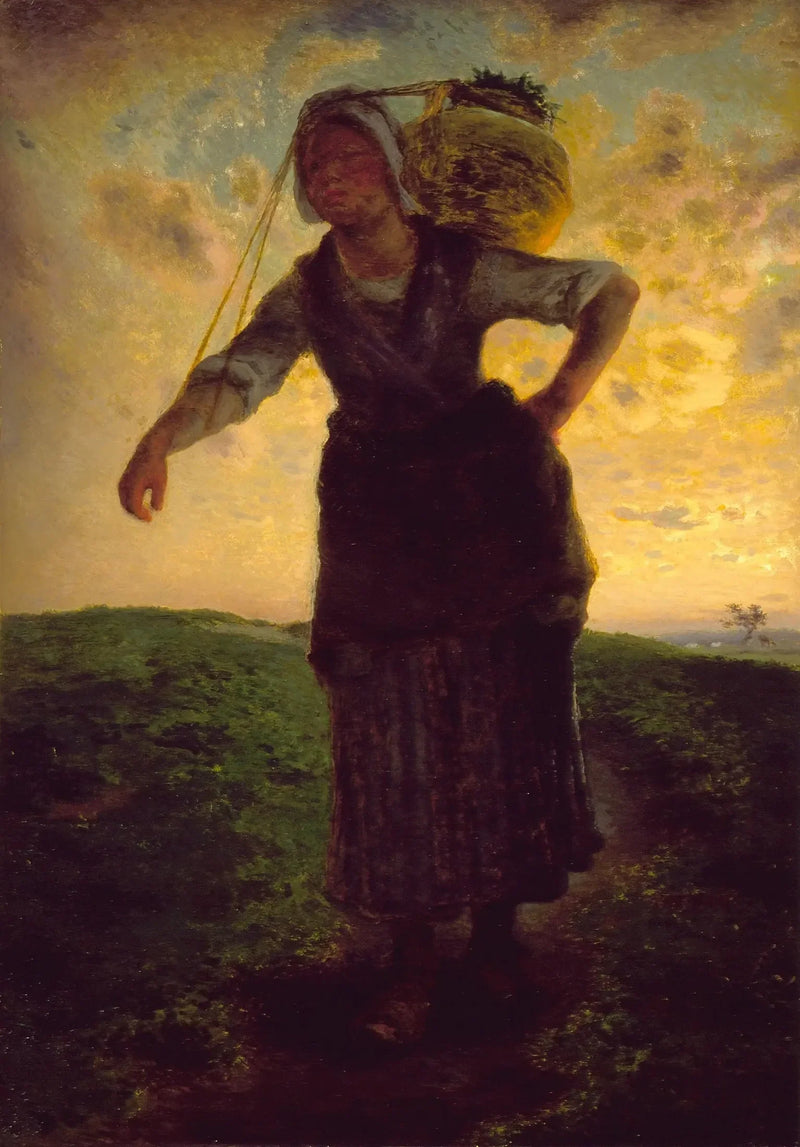 Normannische Milchfrau in Gréville - Jean-François Millet