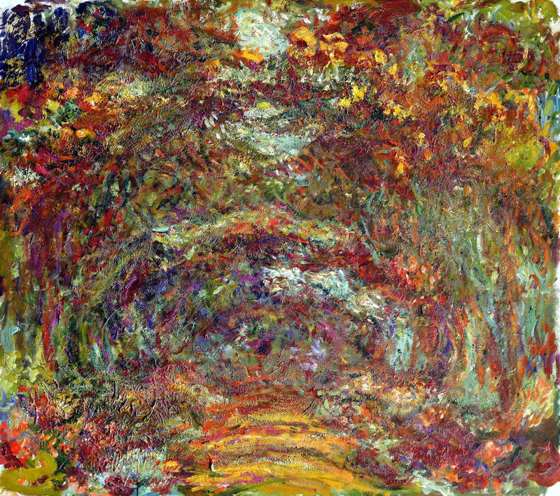 Die Rosenallee, Giverny - Claude Monet