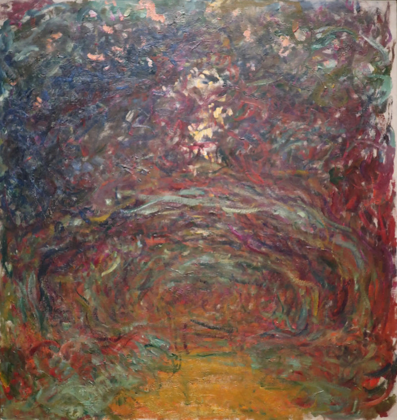 Die Rosenallee - Claude Monet