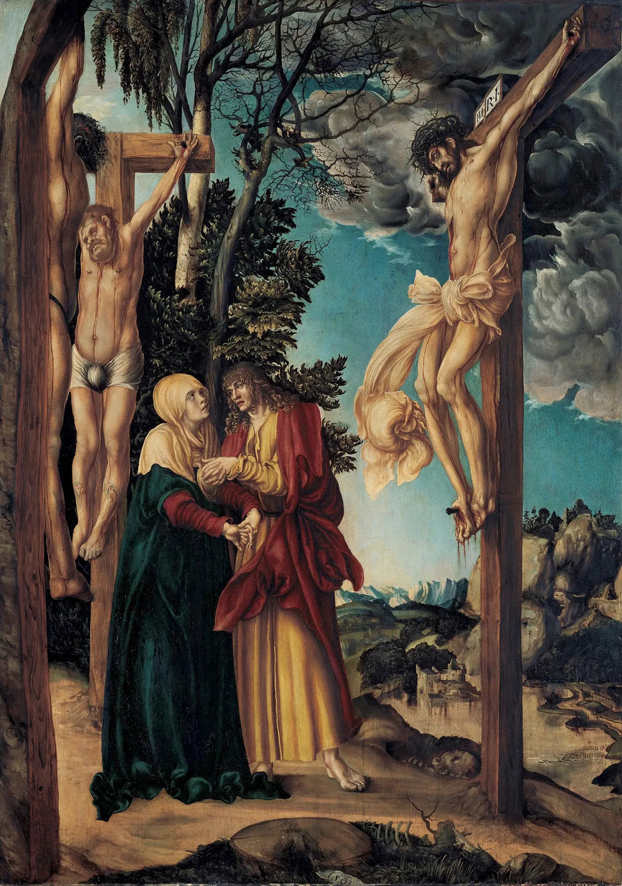 Klage unter dem Kreuz - Lucas Cranach der Ältere