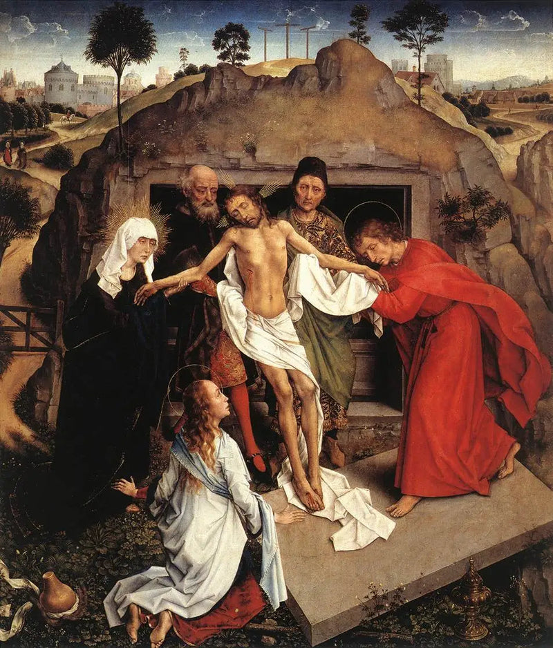 Klage über den toten Christus und Grablegung - Rogier van der Weyden