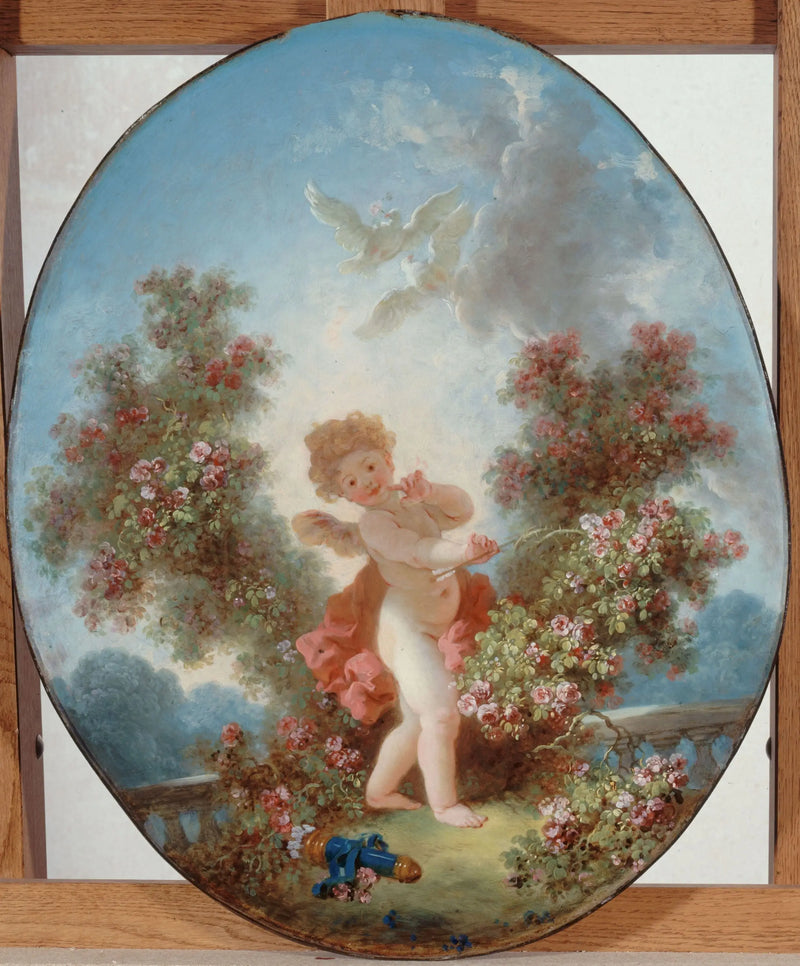 Die Liebe in der Wachpostenstellung - Jean-Honoré Fragonard
