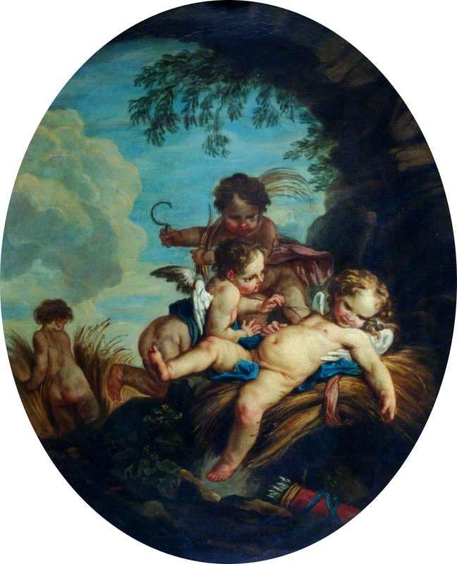 Die Liebe Erntende (Cupido der Schnitter) - François Boucher