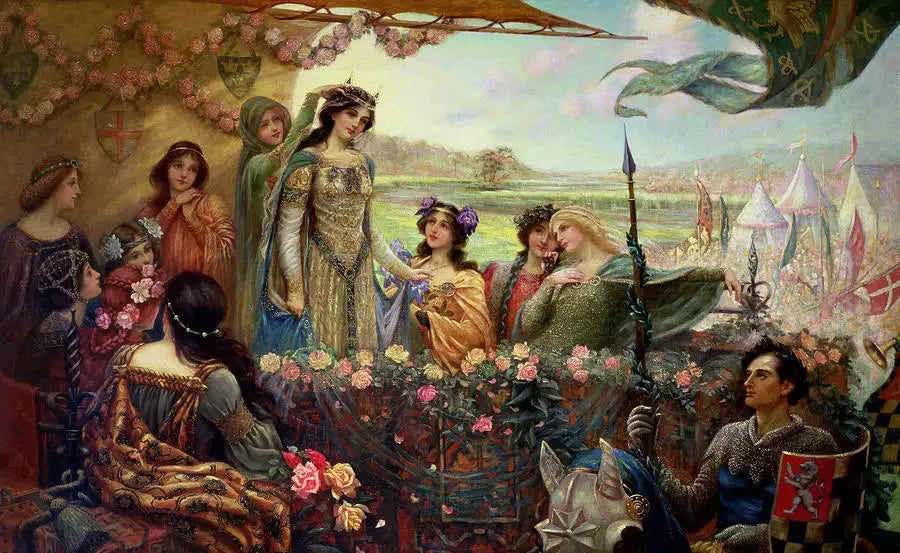 Lancelot und Guenièvre - Herbert Draper