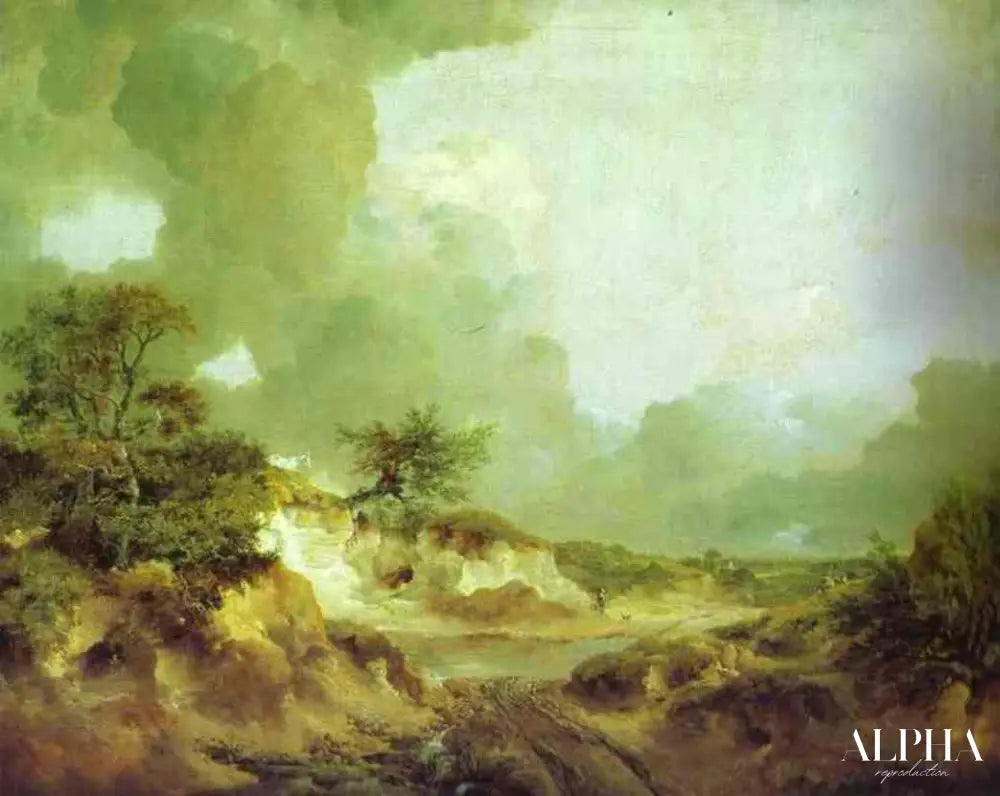 Landscape with Sandpit - Thomas Gainsborough - Reproductions de tableaux et peintures haut de gamme