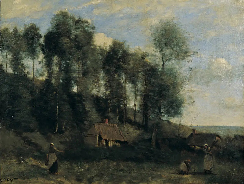 Jean-Baptiste Camille Corot Gemälde Reproduktion auf Leinwand, handgemalt, Ölgemälde, Wandkunst, Geschenk, 50x70cm