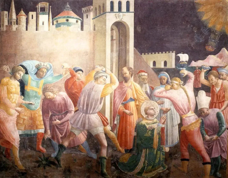 Steinigung des Stephanus - Paolo Uccello
