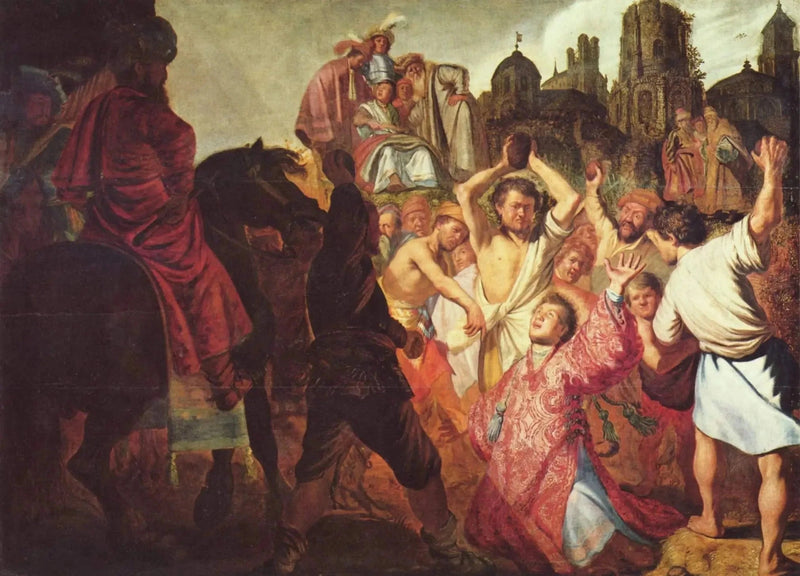Die Steinigung des Heiligen Stephanus - Rembrandt