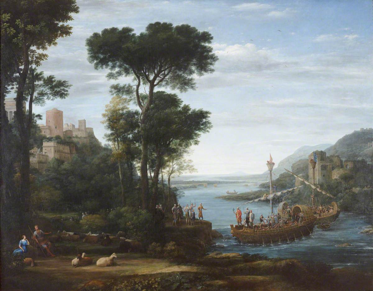 Ankunft des Äneas in Pallanteum - Claude Lorrain
