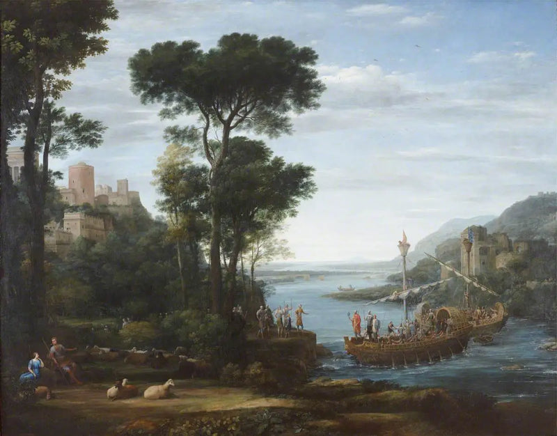 Ankunft des Äneas in Pallanteum - Claude Lorrain