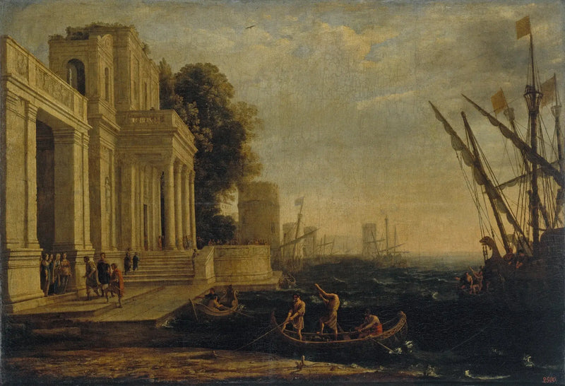 Ulysses' Ankunft am Hof des Königs Lykomedes - Claude Lorrain