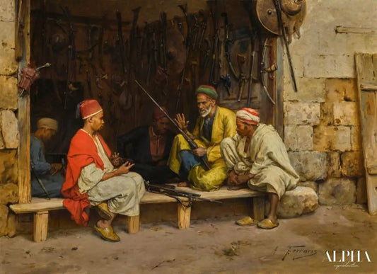 L’atelier de l’armurier - Arthur von Ferraris Reproductions de tableaux à la peinture à l’huile