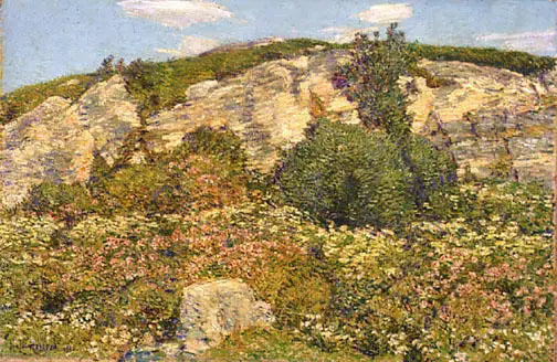 Lorbeer in den Erkern - Childe Hassam