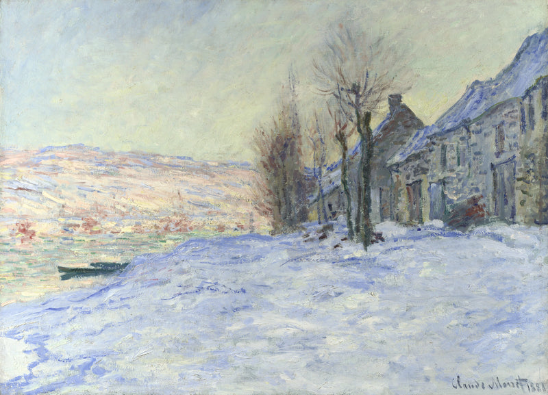 Lavacourt unter dem Schnee W511 - Claude Monet