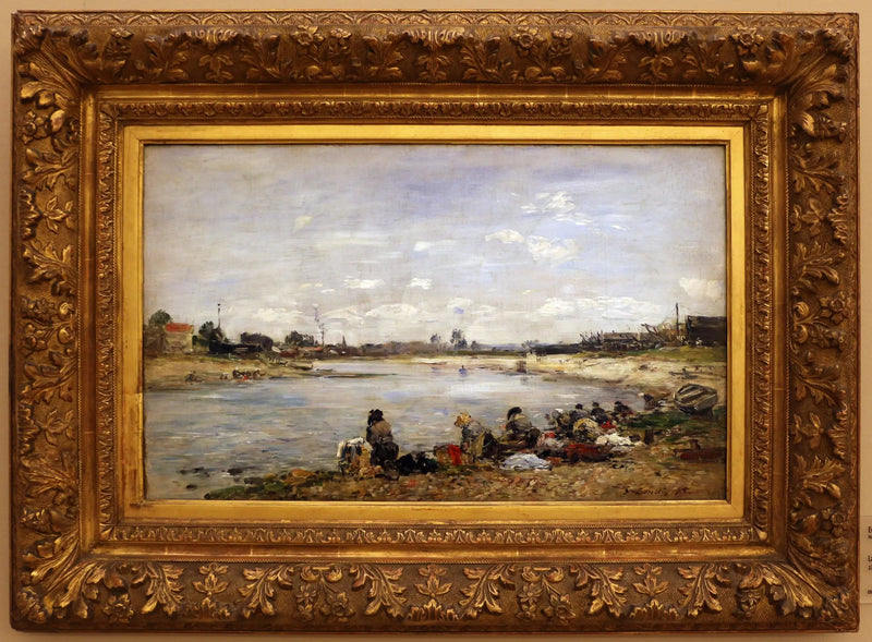 Waschen - Eugène Boudin