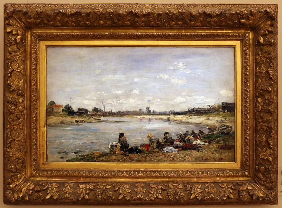 Waschen - Eugène Boudin