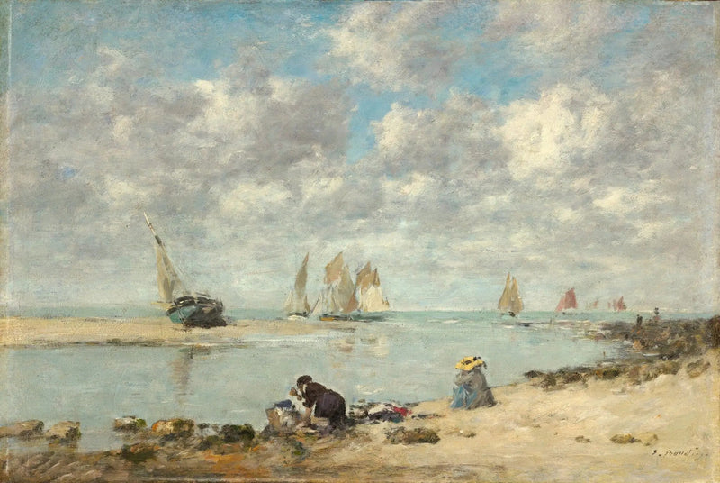 Waschfrau bei Trouville - Eugène Boudin