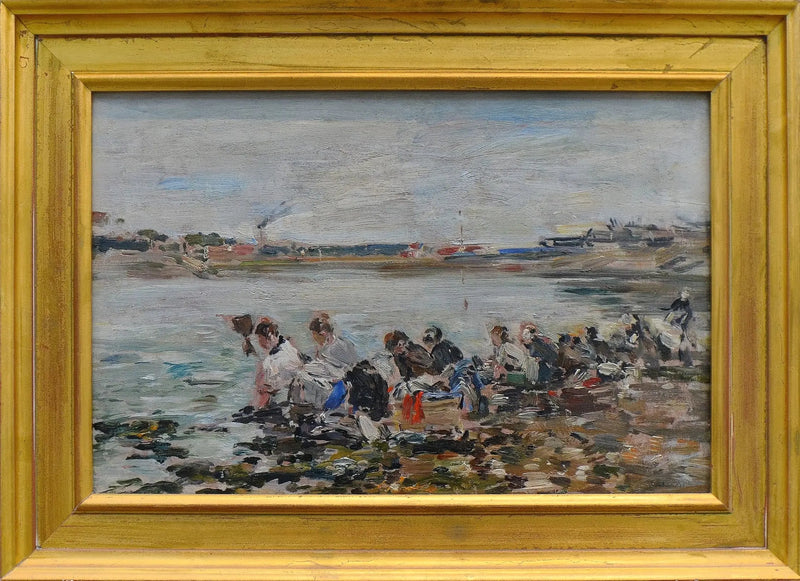 Waschfrauen an der Touques - Eugène Boudin