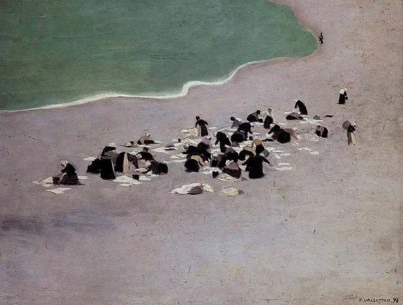 Waschmaschinen in Étretat - Félix Vallotton