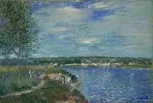 Waschmaschinen, nahe Champagne - Alfred Sisley