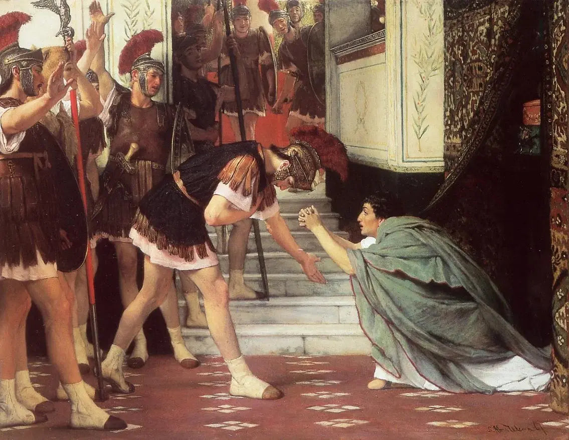 La Proclamation de Claude empereur, peinture de Lawrence Alma-Tadema