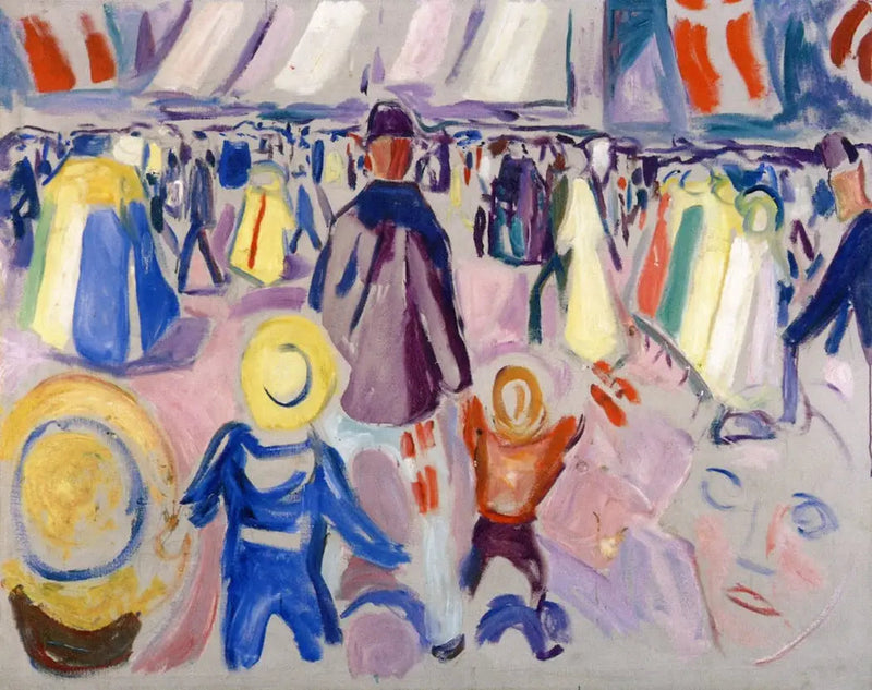 Am 17. Mai in einer kleinen norwegischen Stadt - Edvard Munch