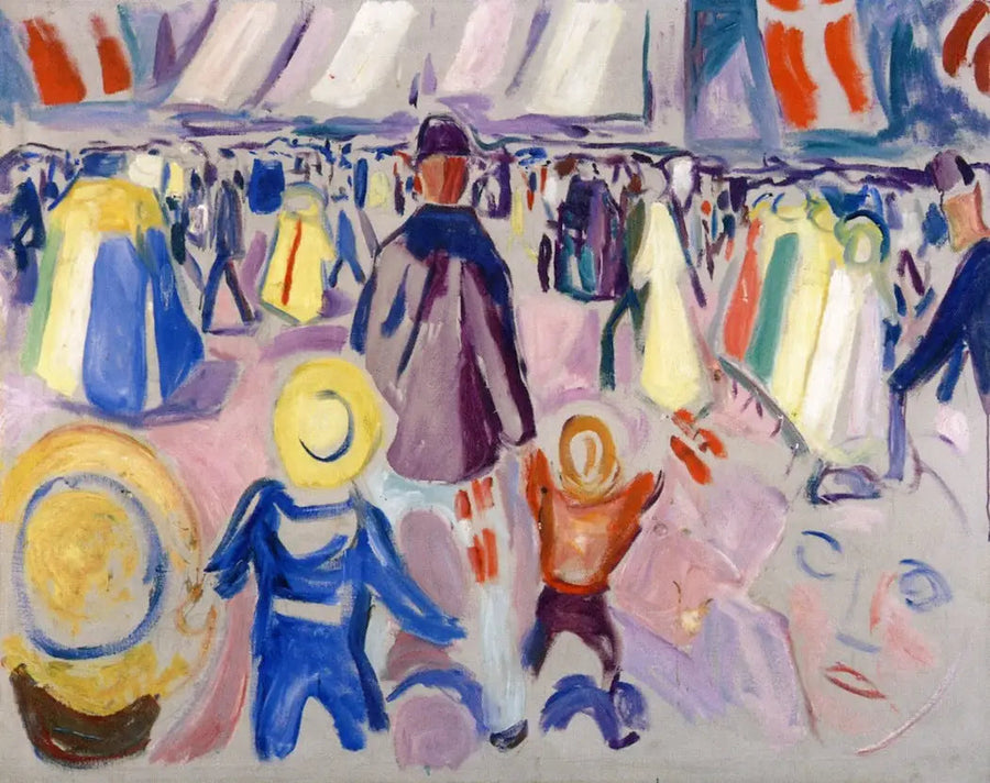 Am 17. Mai in einer kleinen norwegischen Stadt - Edvard Munch