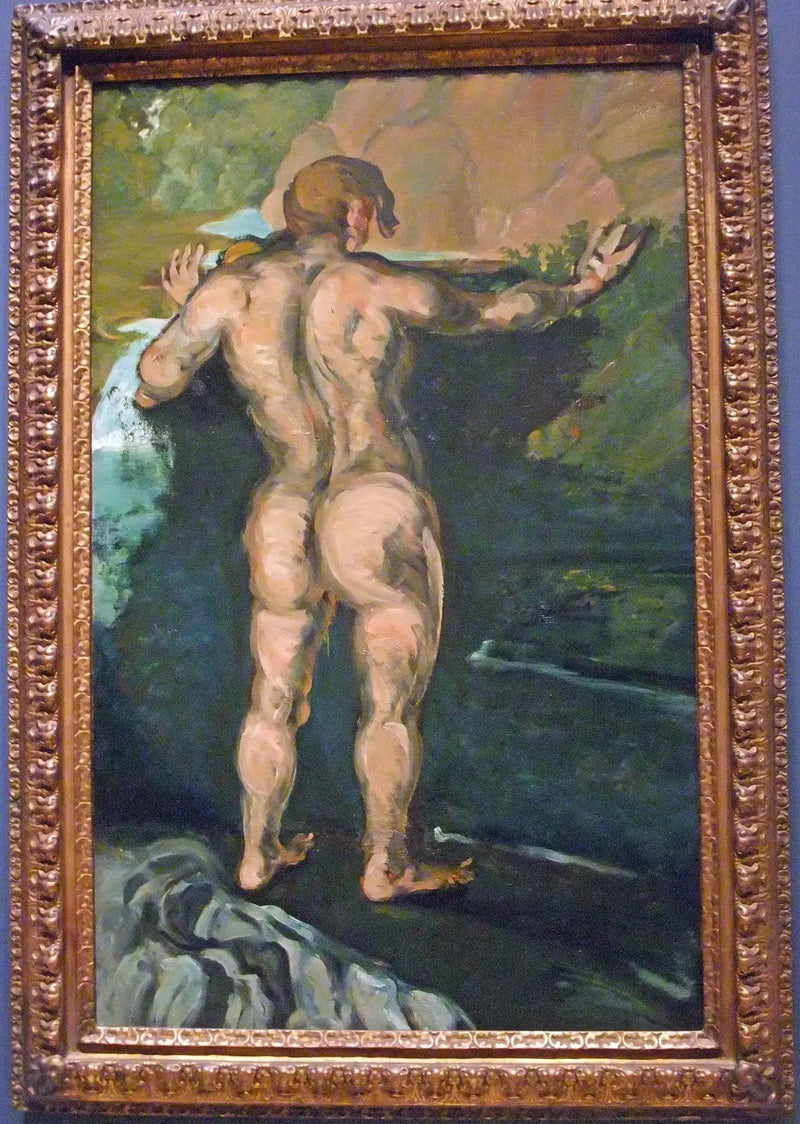 Der Badende am Felsen - Paul Cézanne