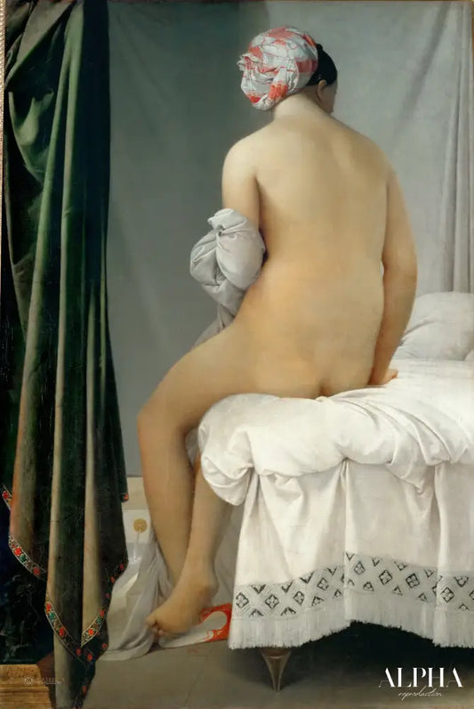 Le baigneur - Jean-Auguste-Dominique Ingres - Reproductions de tableaux et peintures haut de gamme