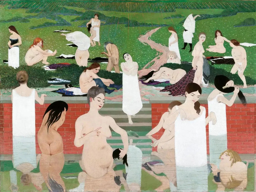 Das Bad am Sommerabend - Félix Vallotton