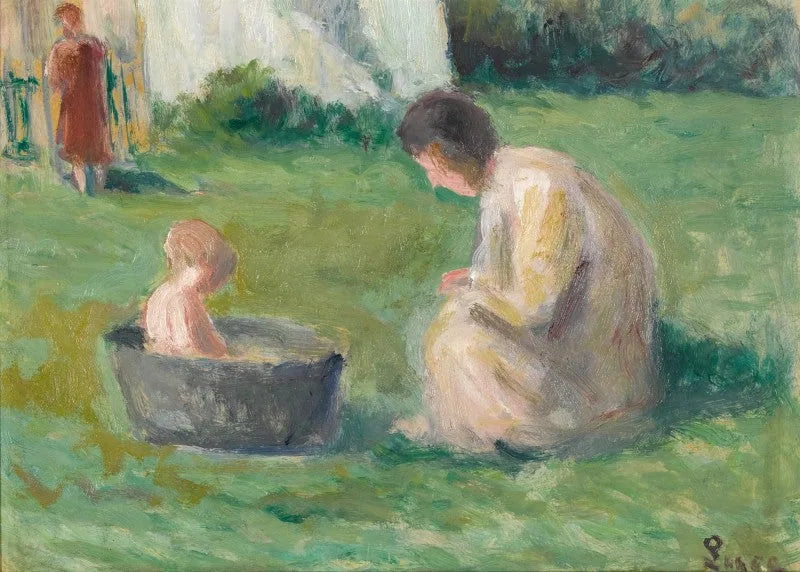 Das Baby-Bad - Maximilien Luce