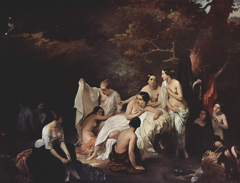 Das Bad der Nymphen - Francesco Hayez
