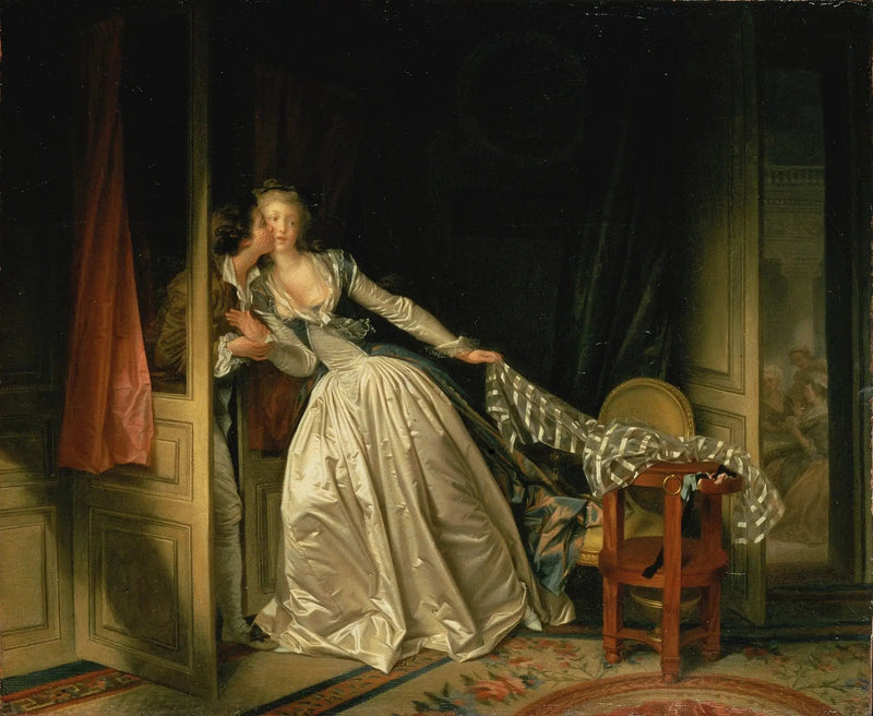 Der heimliche Kuss - Jean-Honoré Fragonard
