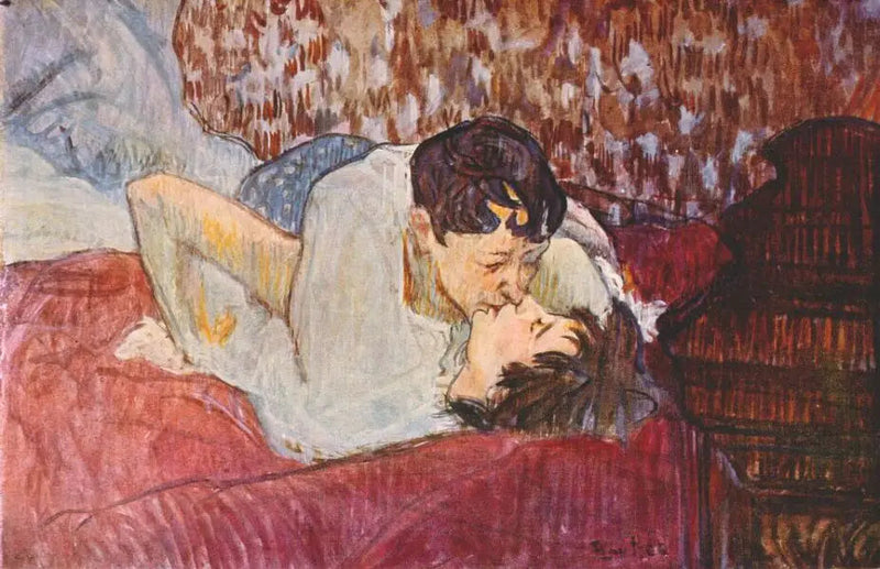 Der Kuss - Henri de Toulouse-Lautrec