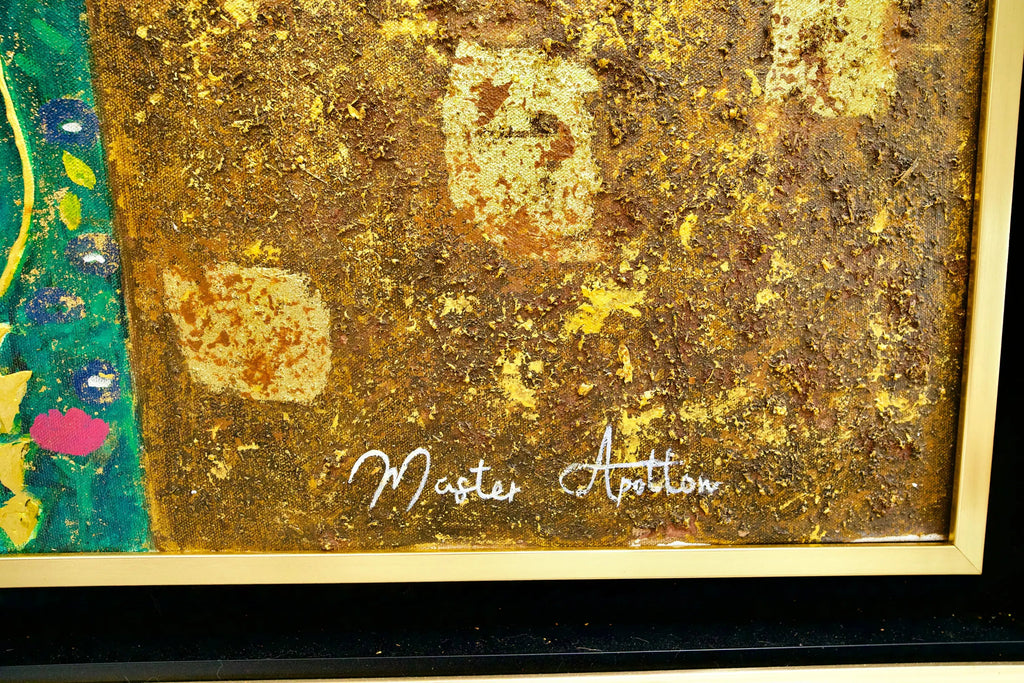 Le Baiser Réimaginé par Master Apollon | 200 x 200 cm image 23 copie peinte à la main à l’huile